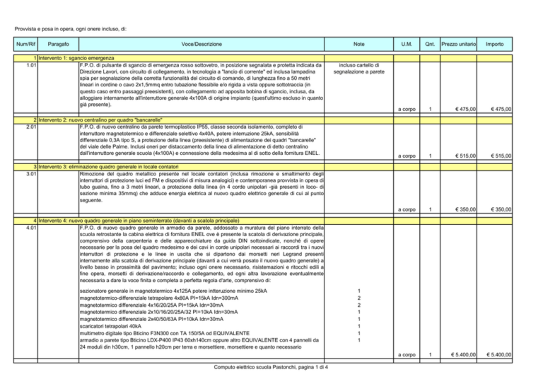 Studio Marsico Architetti Melegnano Preventivi Con Analisi Dei Costi E Dei Tempi Di